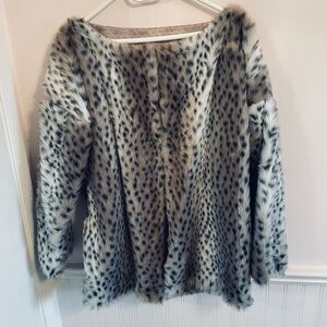 Journey Faux Fur Leopard Print Coat